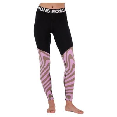 Mons Royale Cascade Merino Flex 200 Legging Dames Thermobroek Blazing Trails S