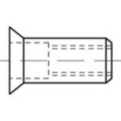 TOOLCRAFT TO-5380530 Popmoer M8 RVS 100 stuk(s)