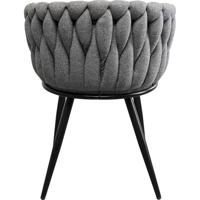 Kare Design Dean Stoel met armleuningen grijs - thumbnail