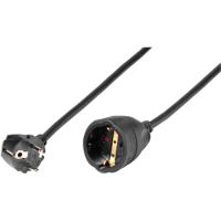 Vivanco 61157 Stroom Verlengkabel 16 A Zwart 10.00 m H05VV-F 3G 1,5 mm² - thumbnail