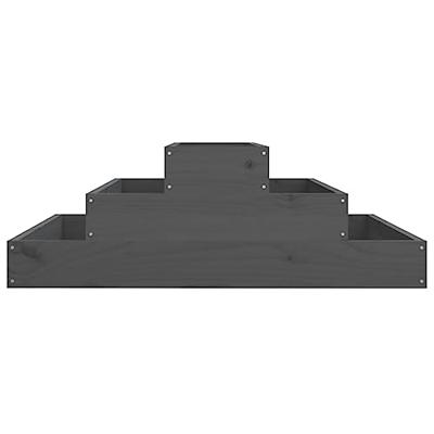 Plantenbak 80x80x27 cm massief grenenhout grijs Plantenbak 80x80x27 cm massief grenenhout grijs