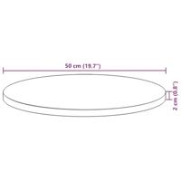 Tafelblad rond 50x2 cm massief acaciahout - thumbnail