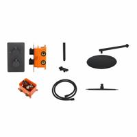 Regendouche Inbouwset Best Design &apos;One-Pack&apos; Lacora M-300 Mat Zwart - thumbnail