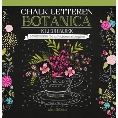 BBNC Creatief Chalk letteren Botanica kleurboek