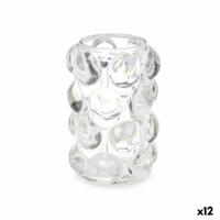 Kaarshouder Microbolletjes Transparant Kristal 8,4 x 12,5 x 8,4 cm (12 Stuks) - thumbnail