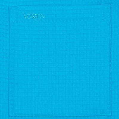 Vossen Vossen Unisex badjas ROM Pique-U turquoise S