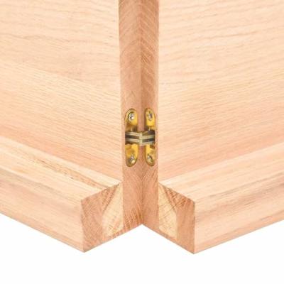 Wandschap 140x60x(2-6) cm onbehandeld massief eikenhout