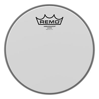 Remo BA-0108-00 Ambassador Coated 8 inch drumvel