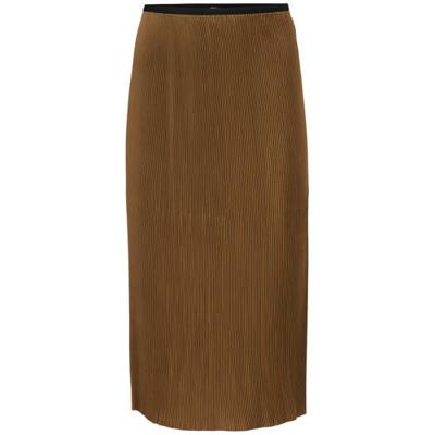 Modström rok Helin met plooien bruin Modström rok Helin met plooien bruin