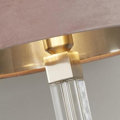 Searchlight Design tafellampScarborough goud met roze kap - EU67521PI