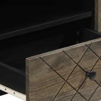 Tv-meubel 105x33x46 cm massief mangohout zwart - thumbnail