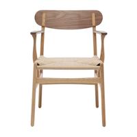 Carl Hansen CH26 Stoel Eiken Walnoot Gelakt - thumbnail