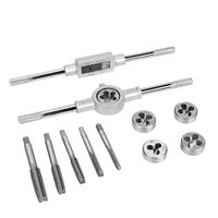 Set van schroefsnijdende taps en snijplaten Workpro 12 Onderdelen - thumbnail