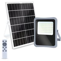 Zonne-energie LED Floodlight 300W IP65 - Koud Wit 6500K met Afstandsbediening - thumbnail