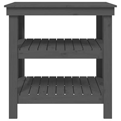 Werkbank 78,5x50x80 cm massief grenenhout grijs Werkbank 78,5x50x80 cm massief grenenhout grijs