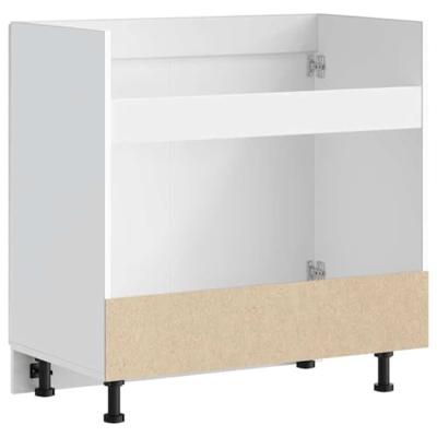 Spoelbakonderkast Porto 80x46x81,5cm bewerkt hout hoogglans wit Spoelbakonderkast Porto 80x46x81,5cm bewerkt hout hoogglans wit
