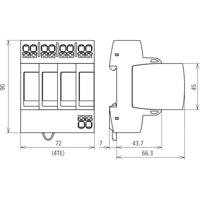 DEHN 942400 DG MP TNS 275 Overspanningsafleider Overspanningsbeveiliging voor: Verdeelkast 20 kA 1 stuk(s) - thumbnail