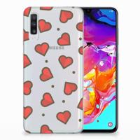 Samsung Galaxy A70 | TPU bumper | Hearts - thumbnail