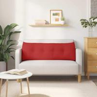 VidaXL Rugkussen rood 140 x 24 x 50 cm stof - thumbnail