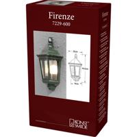 KonstSmide Klassieke muurlampFirenze Flat Antiek groen - 7229-600 - thumbnail
