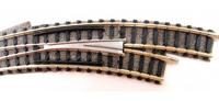 N Fleischmann Piccolo (met ballastbed) 9169 Gebogen wissel, Rechts 45 ° 356.5 mm, 420 mm 1 stuk(s) - thumbnail