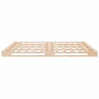 Palletbed massief grenenhout zwart 120x190 cm - thumbnail