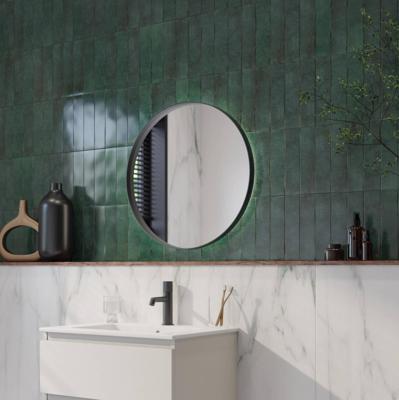 Ben Mimas ronde spiegel met LED verlichting en anti-condens Ø60cm mat zwart