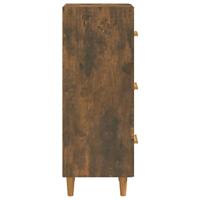 Dressoir 34,5x34x90 cm bewerkt hout gerookt eiken - thumbnail