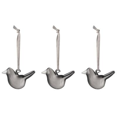 Iittala Glazen Mini vogel set grijs 3 stuks Iittala Glazen Mini vogel set grijs 3 stuks