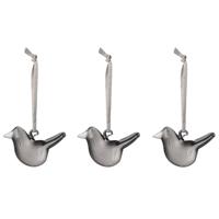 Iittala Glazen Mini vogel set grijs 3 stuks - thumbnail