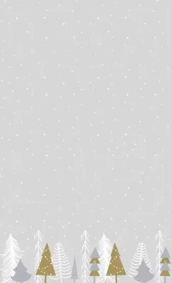 Duni dunicel tafelkleed winter trees 138x220cm zilver 1 stuks