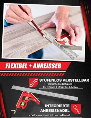 Diggers Combination Squares | Combinatiehaken | Set van 2 - DIG975 Diggers Combination Squares | Combinatiehaken | Set van 2 - DIG975