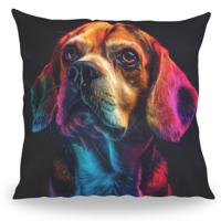 Kussen - Huisdier Portret - Beagle 2 Color - Pillow Buddies - thumbnail