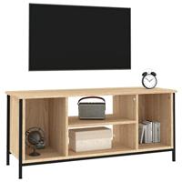 Tv-meubel 102x35x45 cm bewerkt hout sonoma eikenkleurig - thumbnail