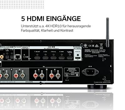 Denon DRA-800H AV receiver 100 W 2.0 kanalen Surround Zwart Denon DRA-800H AV receiver 100 W 2.0 kanalen Surround Zwart