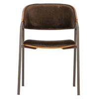 BePureHome Eetkamerstoel Clan Velvet - Bruin - thumbnail