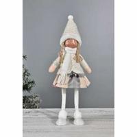 Decoratieve figuren DKD Home Decor Kerstmis Pop Polyester Meisjes (15 x 9 x 43 cm) (2 Stuks) - thumbnail