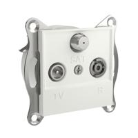 Schneider Electric EPH3570121D Televisie, radio, satelliet Asfora Wit (RAL 9003) 1 stuk(s) - thumbnail