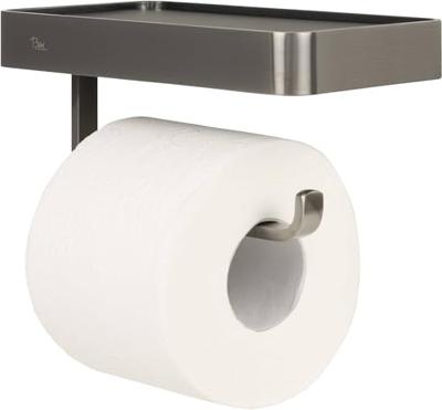 Ben Mykanto toiletrolhouder 18,8x10x9cm geborsteld zwart