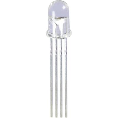 Kingbright L-154A4SURKQBDZGC LED meerkleurig Rood, Blauw, Groen Rond 5 mm 300 mcd, 700 mcd, 1700 mcd 50 ° 20 mA 1.95 V, 3.3 V, 3.3 V