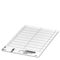 Phoenix Contact 0828859 US-EMP (60X30) SR Apparaatmarkering Montagemethode: Vastklemmen Markeringsvlak: 60 x 30 mm Zilver Aantal markeringen: 40 10 katernen - thumbnail