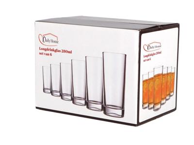 Daily Home Longdrinkglas Set Van 6 Daily Home Longdrinkglas Set Van 6