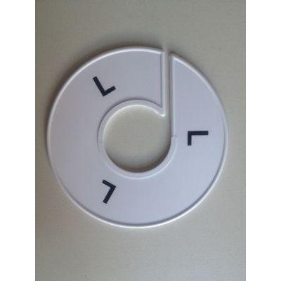 Maatring 11 cm wit/zwart L