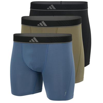 Adidas Boxershorts lang Microfiber 3-pack zwart-blauw-groen