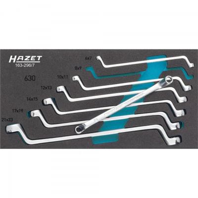 Hazet 163-296/7 Dubbele ringsleutelset 7-delig Sleutelbreedte (metrisch) 6 - 22 mm - thumbnail