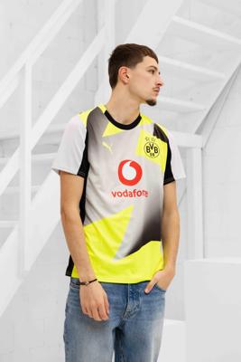 Borussia Dortmund Uit Shirt Senior 2025/2026 - Maat S - Kleur: ZwartGeelGrijs | Soccerfanshop