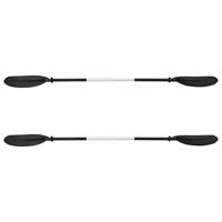 VidaXL Kajak opblaasbaar 424x81x31 cm polyester blauw - thumbnail