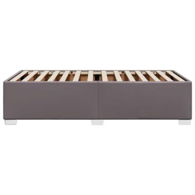 Bedframe kunstleer grijs 100x200 cm