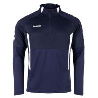 hummel Authentic 1/4-Zip Trainingstrui Kids Donkerblauw Wit - thumbnail