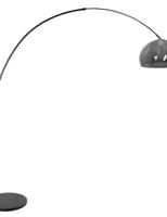 Steinhauer Vloerlamp Sparkled light 9878 zwart kunststof grijze kap - thumbnail